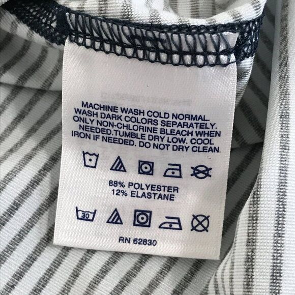 Lands' End Striped Tank Top Women's Small / 6-8 Sleeveless Stretch Summer Casual - Picture 9 of 10